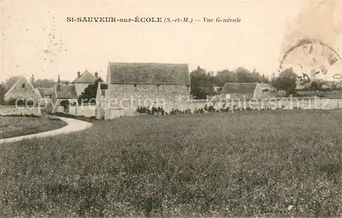 AK / Ansichtskarte St Sauveur sur Ecole Vue generale 