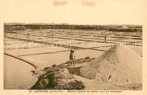 AK / Ansichtskarte Guerande_44 Marais salants de Saille vers Le Pouliguen 