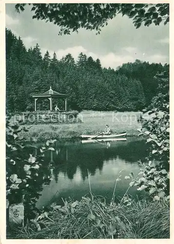 AK / Ansichtskarte Hohenberg_Eger Carolinensprudel im Naturpark Kocherrangen mit NSLB Schulungsburg Hohenberg Eger