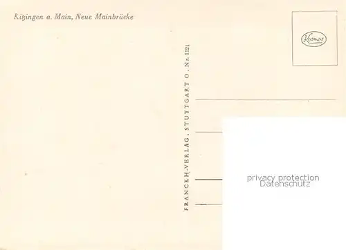 AK / Ansichtskarte Kitzingen_Main Neue Mainbruecke Kitzingen Main