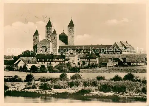 AK / Ansichtskarte Muensterschwarzach Benediktiner Abtei Mainpartie Muensterschwarzach