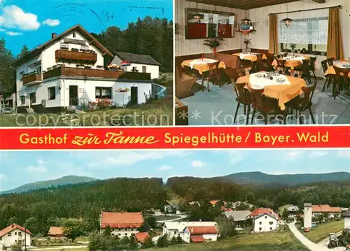 AK / Ansichtskarte Spiegelhuette Gasthof zur Tanne Gaststube Panorama Spiegelhuette