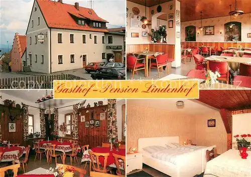 AK / Ansichtskarte Leuchtenberg Gasthof Pension Lindenhof Gastraeume Zimmer Leuchtenberg