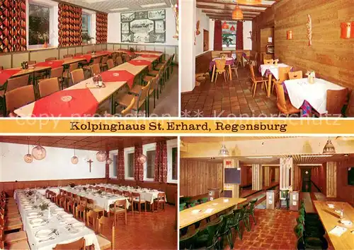 AK / Ansichtskarte Regensburg Kolpinghaus St Erhard Gastraeume Festsaal Regensburg
