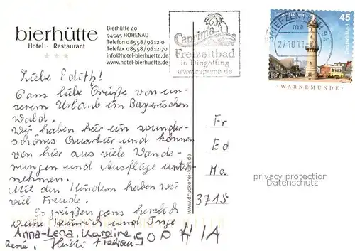 AK / Ansichtskarte Hohenau_Niederbayern Bierhuette Hotel Restaurant Gewoelbe Zimmer Gaststube Terrasse Hohenau Niederbayern