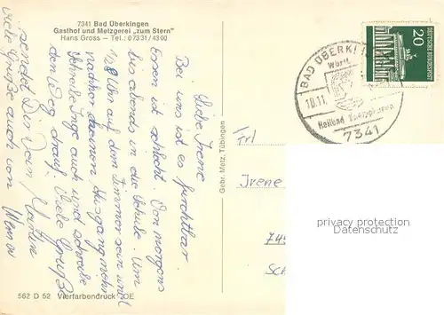 AK / Ansichtskarte Bad_ueberkingen Panorama Gasthaus Stern Kirche Schule Bad_ueberkingen