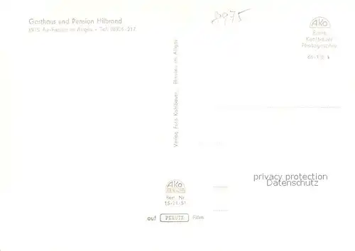 AK / Ansichtskarte Fischen_Allgaeu Gasthof Cafe Hibrand Fischen Allgaeu