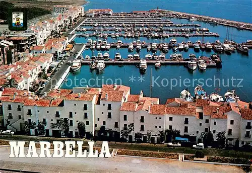 AK / Ansichtskarte Marbella_Andalucia Vista aerea puerto Banus Marbella_Andalucia
