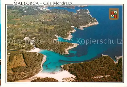 AK / Ansichtskarte Mallorca Cala Mondrago Fliegeraufnahme Mallorca