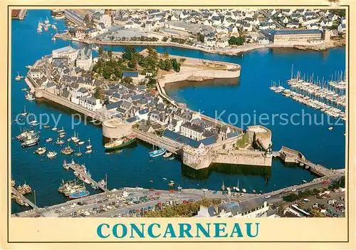 AK / Ansichtskarte Concarneau_Finistere La Ville close Vue aerienne Concarneau_Finistere
