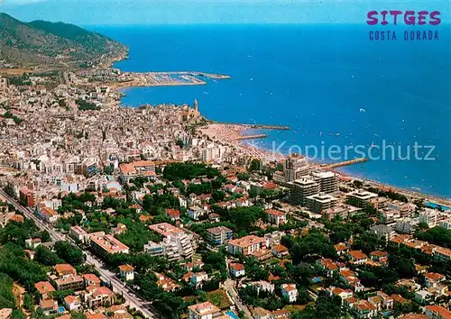 AK / Ansichtskarte Sitges Playa de Oro Vista aeria Sitges