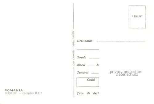 AK / Ansichtskarte Busteni_RO Complex BTT 