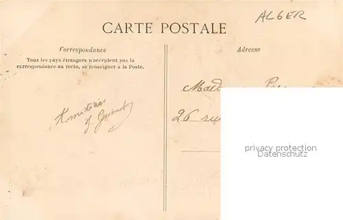 AK / Ansichtskarte Alger_Algerien Interieur dun cafe Maure Algerier Alger Algerien