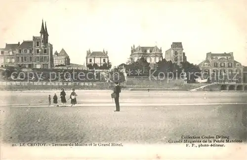 AK / Ansichtskarte Le_Crotoy_80 Terrasse du Moulin et le Grand Hotel 