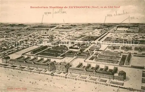 AK / Ansichtskarte Zuydcoote_59 Sanatorium Maritime vue du Cote Nord 