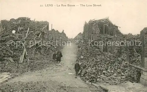 AK / Ansichtskarte Lens_Pas de Calais_62 La Rue Basse  