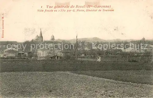 AK / Ansichtskarte Revel_31_Haute Garonne Vue generale Ville fondee en 1332 par G Flotte Senechal de Toulouse 