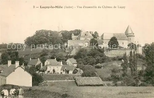 AK / Ansichtskarte Lucay le Male Vue densemble du Chateau de Lucay Lucay le Male