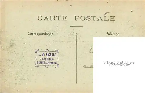 AK / Ansichtskarte Rethel_08_Ardennes devaste Vue generale des Ruines du Centre de la Ville 