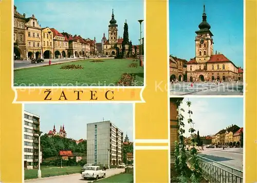 AK / Ansichtskarte Zatec_CZ Teilansichten 