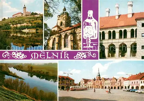 AK / Ansichtskarte Melnik_Czechia Zamek Namesti Miru 