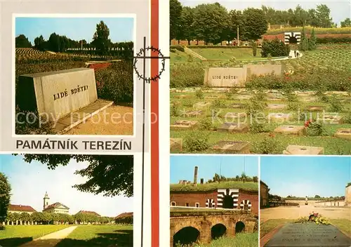AK / Ansichtskarte Terezin_Theresienstadt_CZ Lide Bdete Teilansichten 
