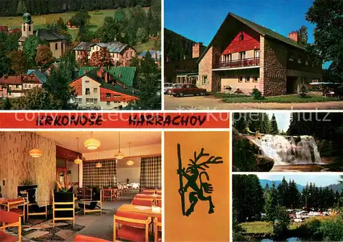 AK / Ansichtskarte Krkonose_Harrachov Erholungsheim im Gebirge Hotel Hubertus Autocamping Krkonose Harrachov