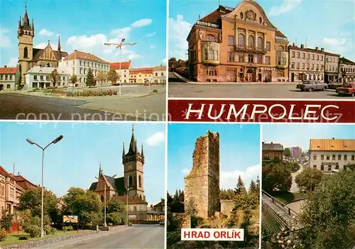 AK / Ansichtskarte Humpolec Markt Kirche Hrad Orlik Humpolec