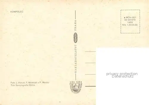 AK / Ansichtskarte Humpolec Markt Kirche Hrad Orlik Humpolec