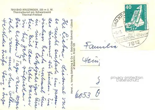 AK / Ansichtskarte Bad_Krozingen Thermal Freibad Bad_Krozingen