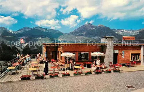 AK / Ansichtskarte Davos_GR Restaurant Ischalp mit Schiahorn Davos_GR