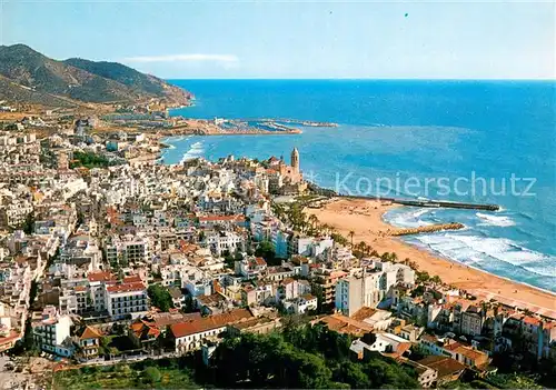 AK / Ansichtskarte Sitges Vista Aerea Sitges