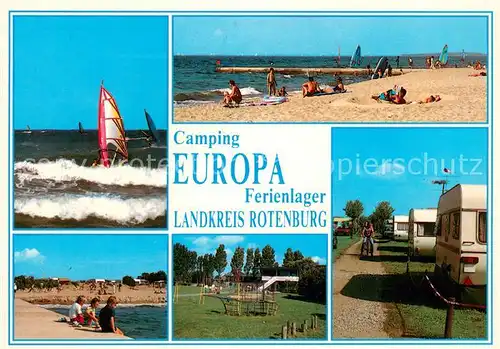 AK / Ansichtskarte Fehmarn Camping Europa Ferienlager Landkreis Rotenburg Strandpartien Spielplatz Fehmarn