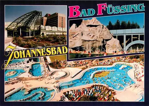 AK / Ansichtskarte Bad_Fuessing Johannesbad Thermalbecken Fliegeraufnahme Bad_Fuessing