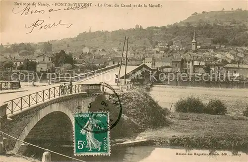 AK / Ansichtskarte Pont Saint Vincent Le Pont du Canal et de la Moselle Pont Saint Vincent