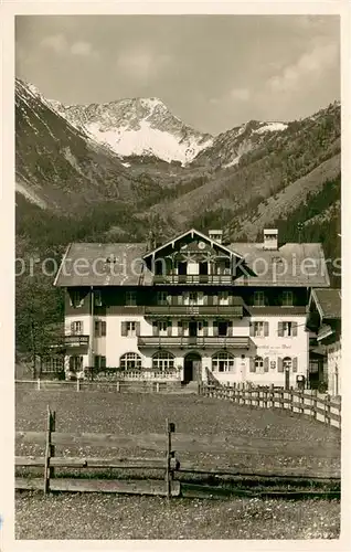 AK / Ansichtskarte Geitau Gasthaus zur roten Wand mit Aiplspitz Geitau