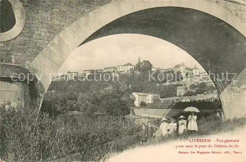 AK / Ansichtskarte Liverdun_54 Vue generale prise sous le pont du Chemin de fer 