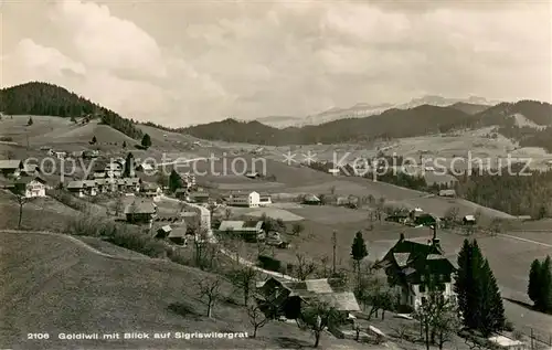 AK / Ansichtskarte Goldiwil mit Blick auf Sigriswilergrat Goldiwil