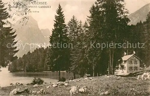 AK / Ansichtskarte Naefels Gasthaus Obersee Naefels