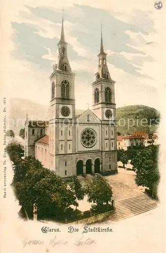 AK / Ansichtskarte Glarus_GL Stadtkirche Glarus_GL