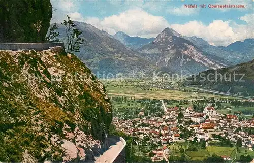 AK / Ansichtskarte Naefels Panorama mit Oberseetalstrasse Naefels