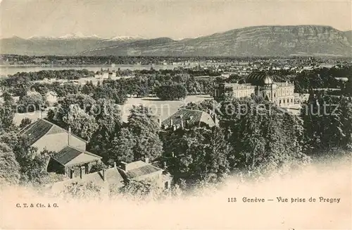 AK / Ansichtskarte Geneve_GE Vue prise de Pregny Geneve_GE