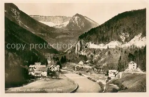 AK / Ansichtskarte Champ du Moulin et Creux du Van Champ du Moulin