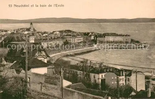 AK / Ansichtskarte Neuchatel_NE et la baie de l Evole Neuchatel NE