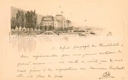 AK / Ansichtskarte Neuchatel_NE Vue partielle Neuchatel NE