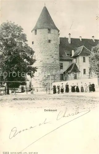 AK / Ansichtskarte Delemont La Tour Delemont