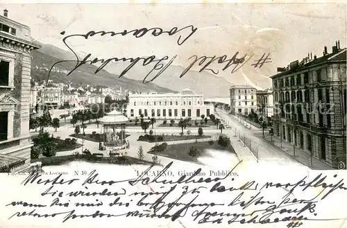 AK / Ansichtskarte Locarno_TI Giardino Pubblico Locarno_TI