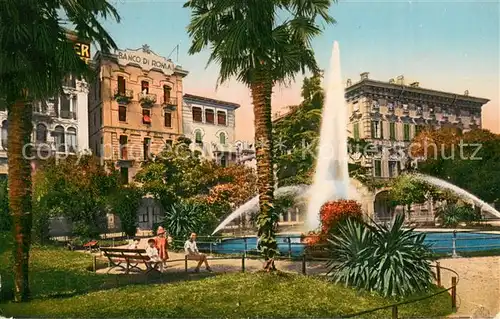 AK / Ansichtskarte Lugano_Lago_di_Lugano Giardino pubblico Lugano_Lago_di_Lugano