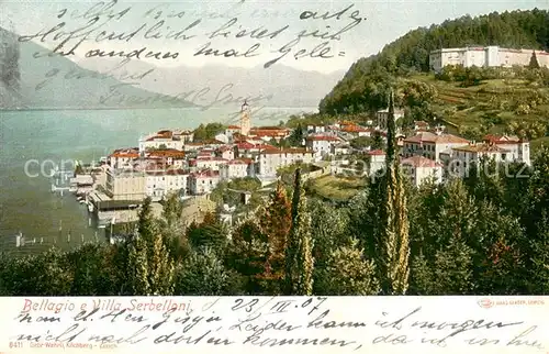 AK / Ansichtskarte Bellagio_Lago_di_Como_IT e Villa Serbelloni 