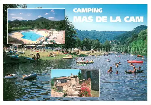 AK / Ansichtskarte St Jean du Gard Camping Mas de la Cam Badesee Pool 